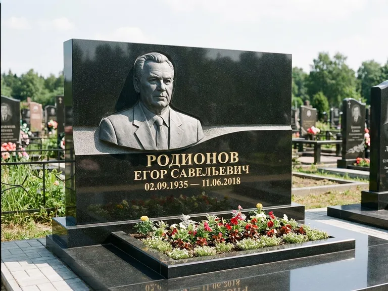 Памятник с барельефом — выполненная работа 27 в Краснодаре