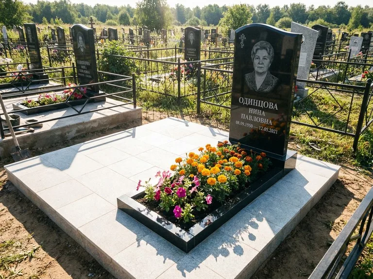 Сдача участка и фотоотчёт после замены памятника