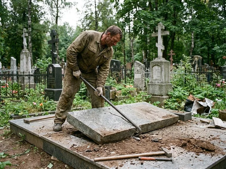 Демонтаж гранитной плитки и мощения участка в Краснодаре