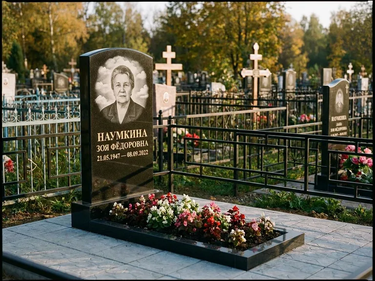 Гравировка портрета на чёрном граните — выполненная работа 30 в Краснодаре