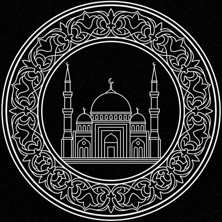 Эскиз: В медальоне — круглый медальон с восточным кантом в Краснодаре