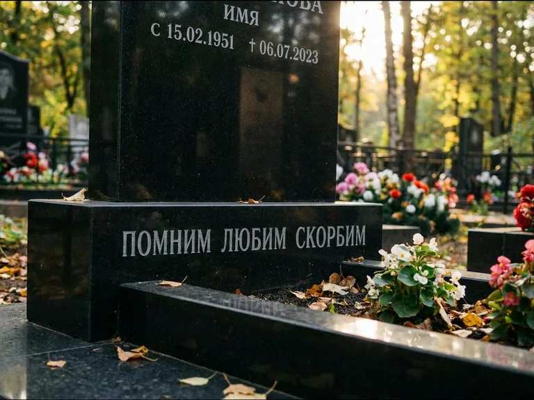 Эпитафия — гравировка с выездом на кладбище в Краснодаре