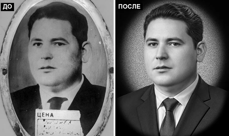 Ретушь фото на памятник — реставрация фотографии: до и после в Краснодаре