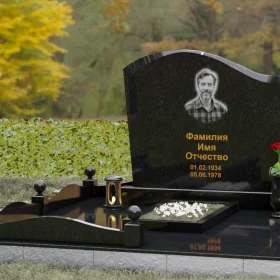 Надгробие из Гранита с волной и полировкой — П155