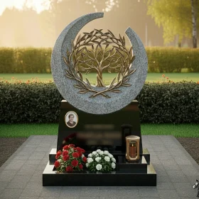 Памятник-арка с Древом Жизни и птицами - ПН555