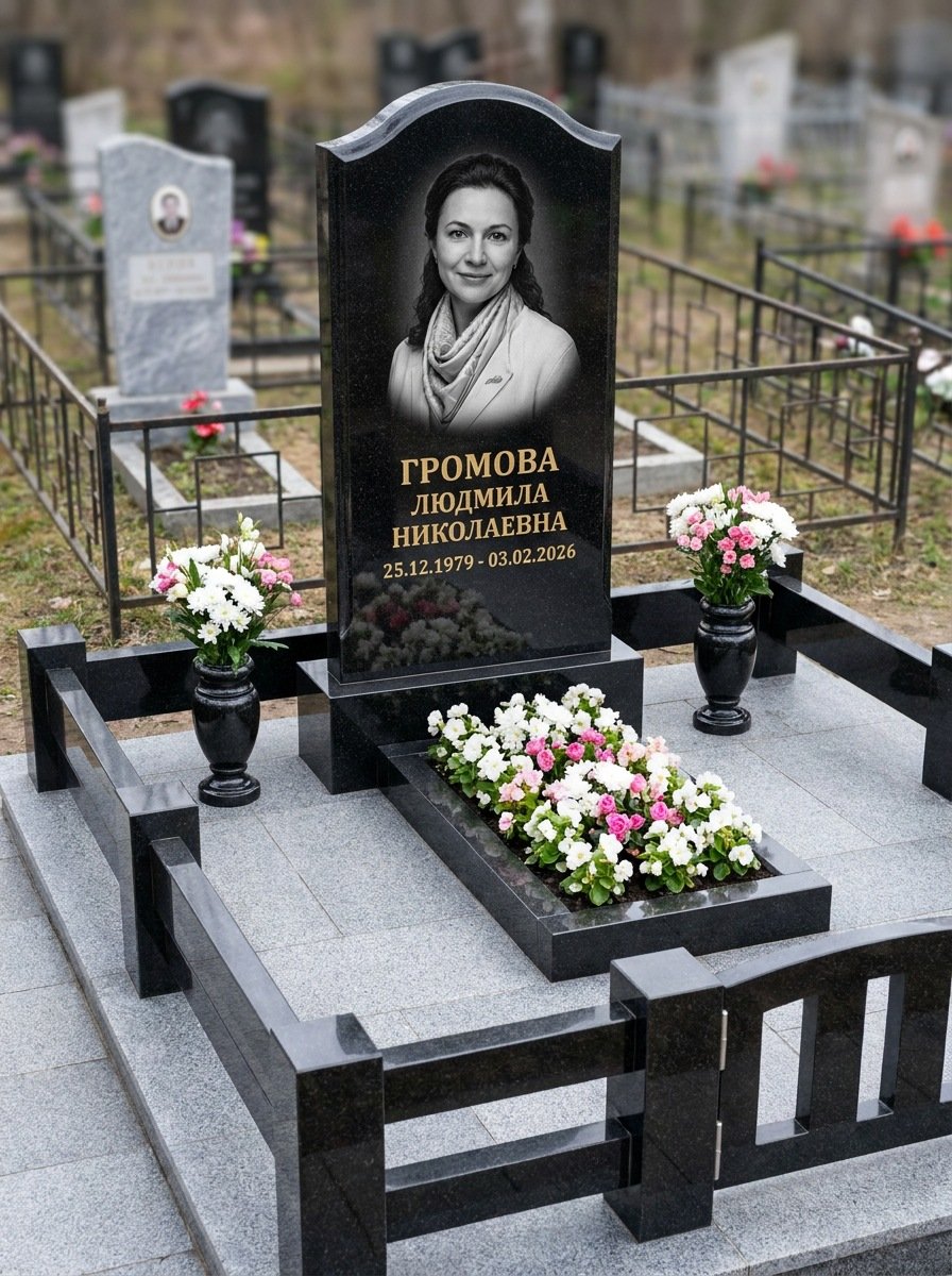 Портрет на памятнике в Краснодаре — Чёрно-белый портрет подготовили под станок — гравировка на стеле