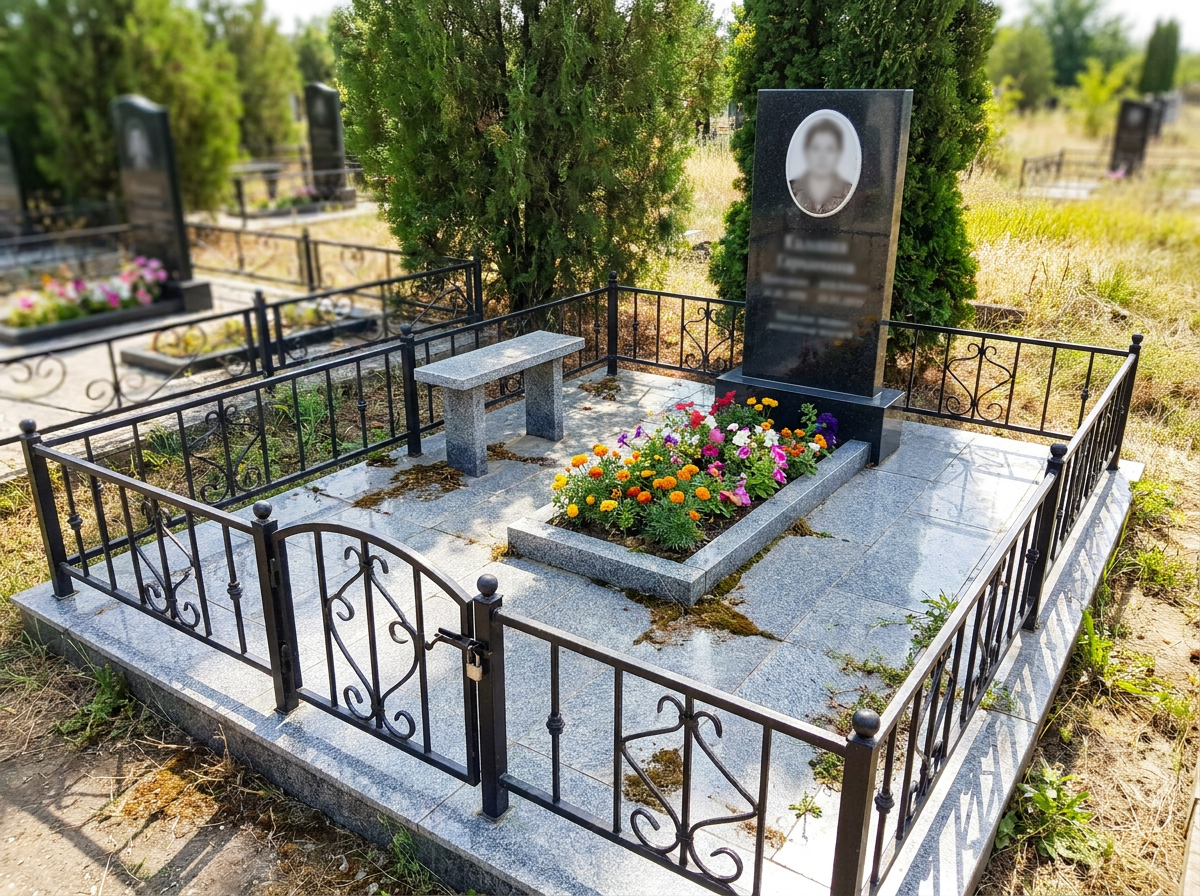 Благоустройство могилы в Краснодаре — пример 3