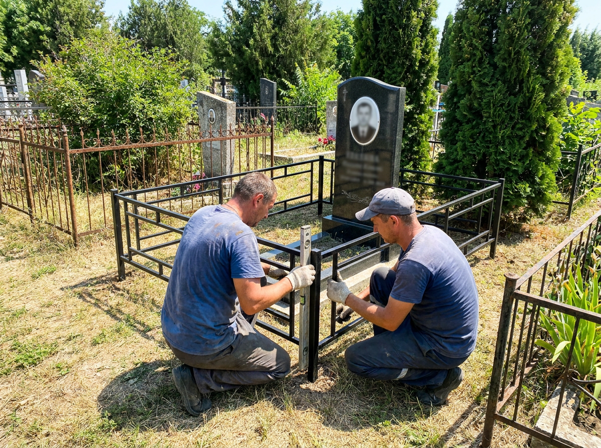 Установка ограды в Краснодаре — пример 3